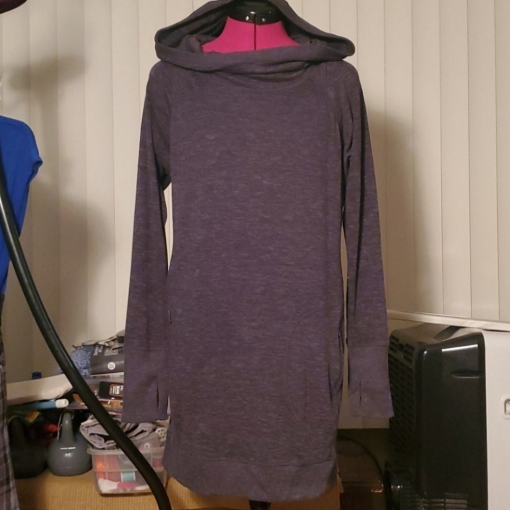 Grey hoodie dress